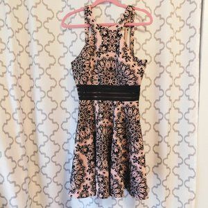 City Studio - Sleeveless Pink & Black Printed Mini Party Dress - 11 (NWT)